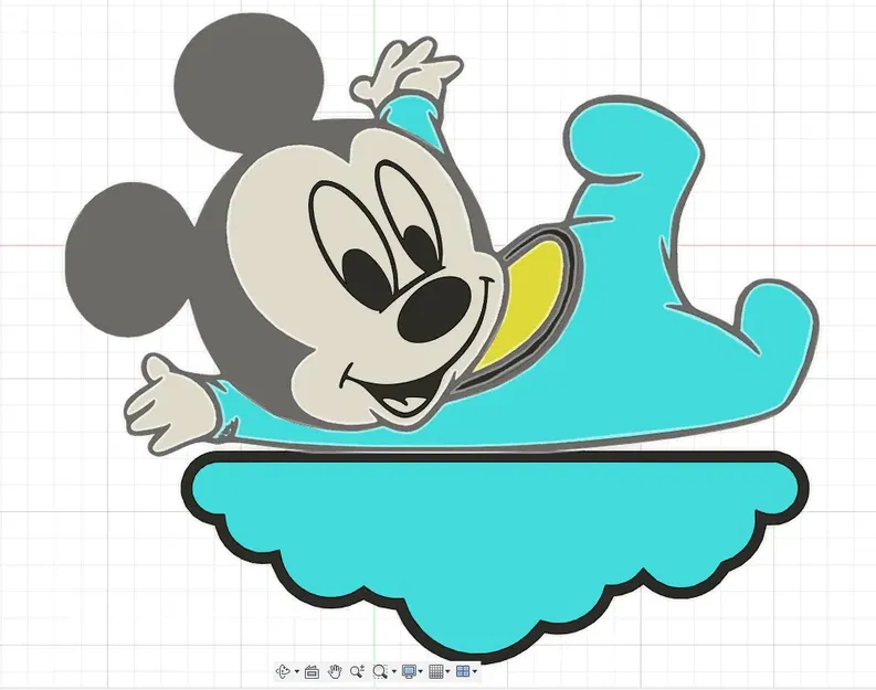 Mô Hình Bé Chuột Mickey Nhiều Màu - Image 1