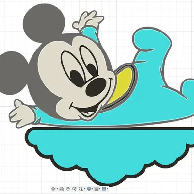 Mô Hình Bé Chuột Mickey Nhiều Màu