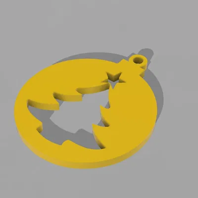 Mặt Dây Chuyền Cây Thông Noel - In Dễ Dàng