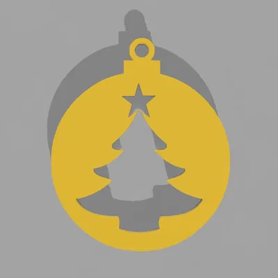 Mặt Dây Chuyền Cây Thông Noel - In Dễ Dàng