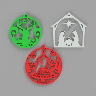 Bộ 3 Móc Treo Noel Mới