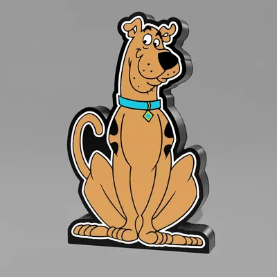 Đèn LED Hộp Scooby-Doo 3D