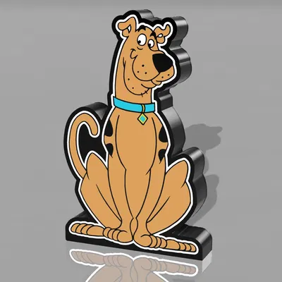 Đèn LED Hộp Scooby-Doo 3D