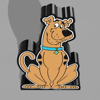 Đèn LED Hộp Scooby-Doo 3D