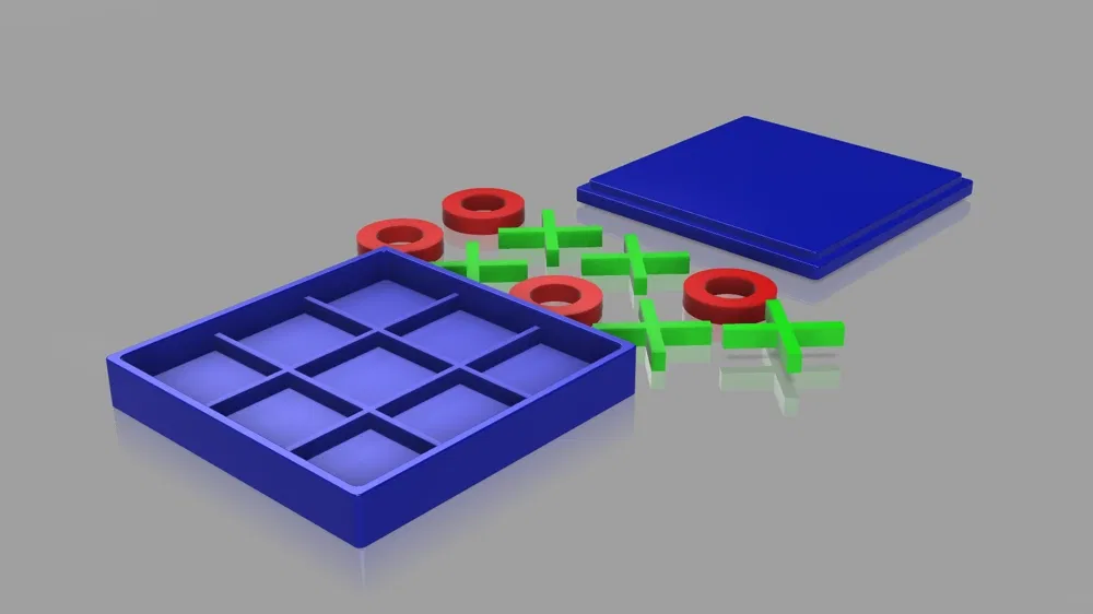 Tic-Tac-Toe 3D Model - Image 1