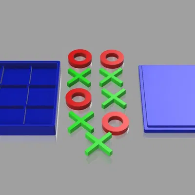Tic-Tac-Toe 3D Model