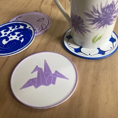 Bộ Sưu Tập Đế Lót Ly Huy Hiệu Kamon