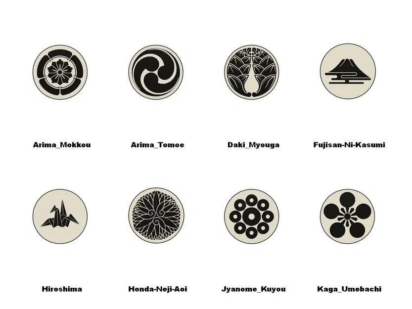 Bộ Sưu Tập Đế Lót Ly Huy Hiệu Kamon - Image 4