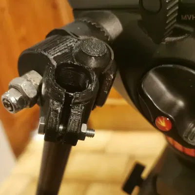 Adapter Chân Máy Ảnh Kẹp Hoa Thị Tay Xoay