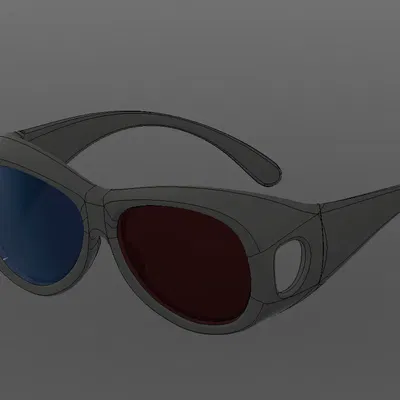 Khung Kính Lớn Cho Kính 3D Anachrome Aviator