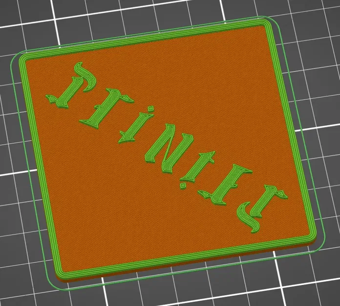 Printer Coaster Ambigram - Image 1