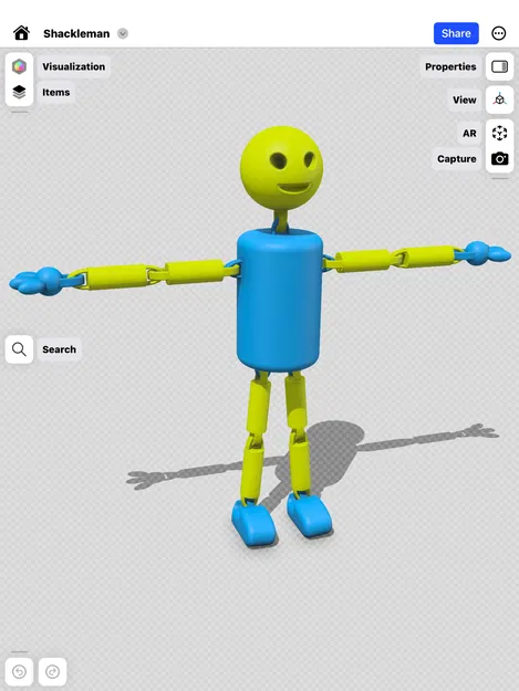 Shackleman - Mô hình búp bê giẻ rách in liền - Image 1