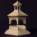 Băng ghế / Quầy nhạc - không cần support! Cho diorama // Làng Giáng Sinh - Thumbnail 2