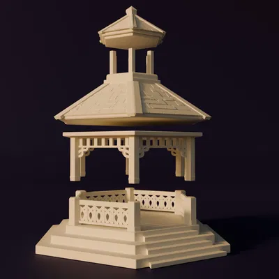 Băng ghế / Quầy nhạc - không cần support! Cho diorama // Làng Giáng Sinh