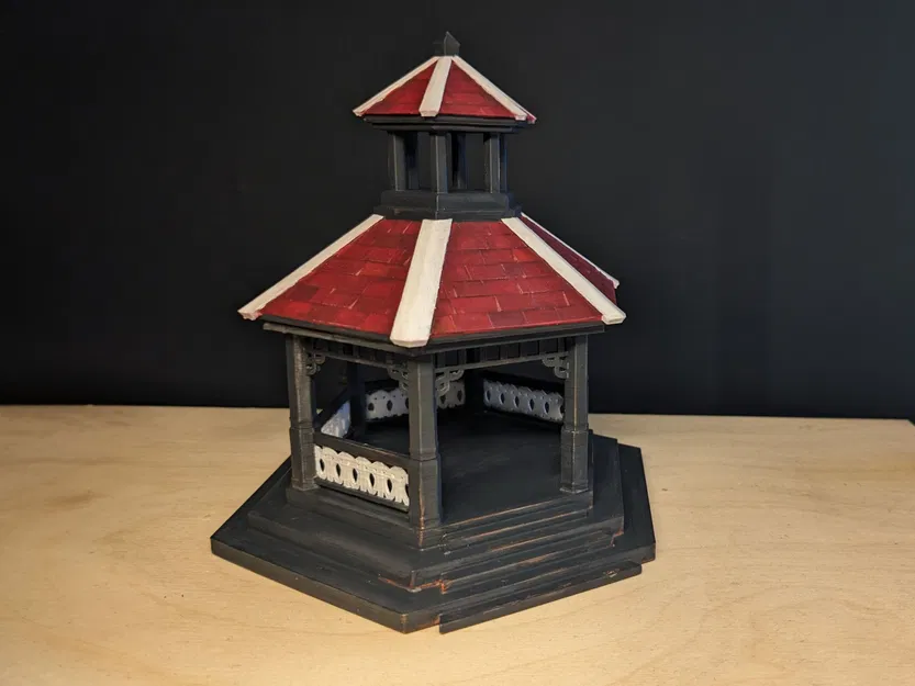 Băng ghế / Quầy nhạc - không cần support! Cho diorama // Làng Giáng Sinh - Image 4