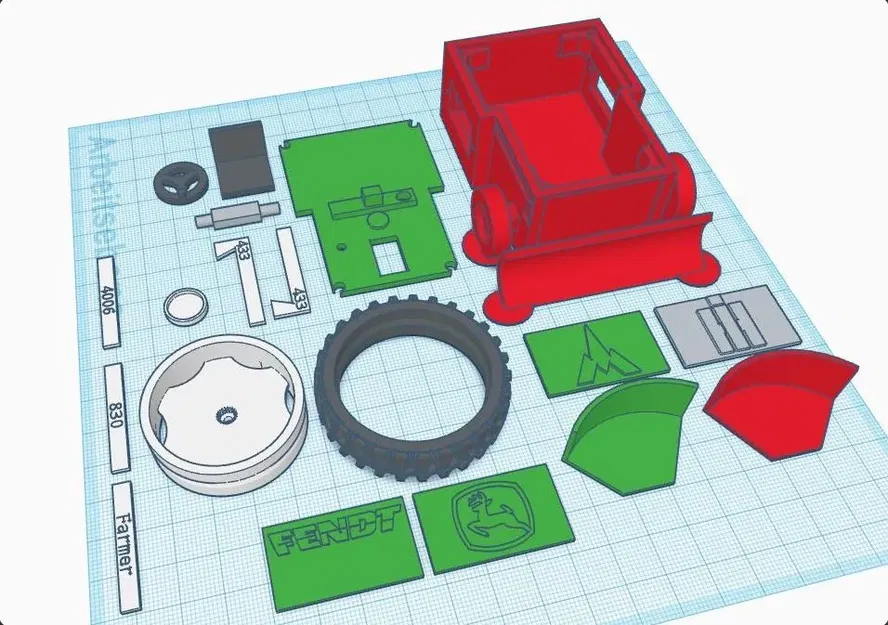 Robot Chiến Đấu Biến Tấu Máy Kéo - IHC 433 / Deutz 4006 / John Deere 830 / Fendt Farmer - Image 6
