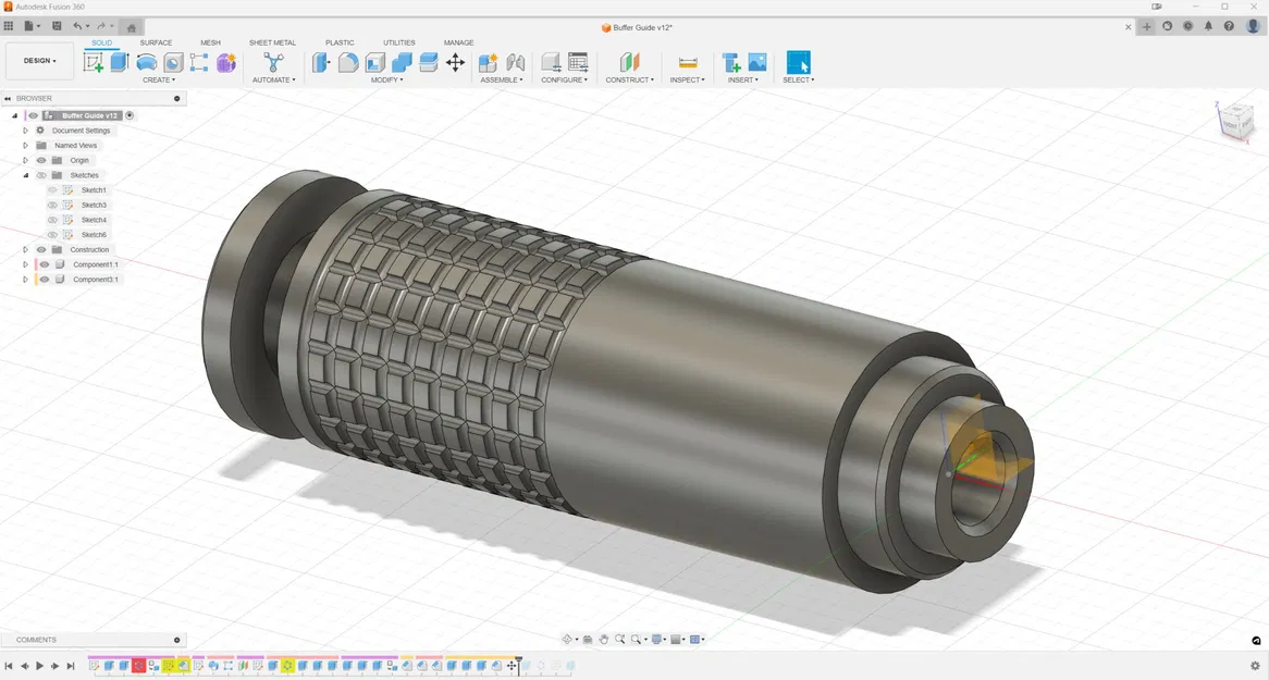 Buffer Guide with PTFE with Quick Release - Image 2