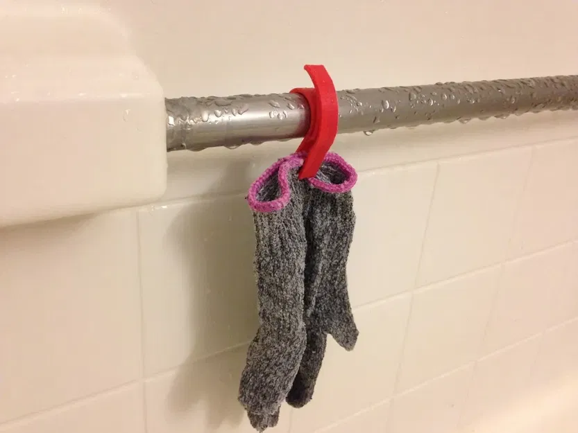 Shower glove clip hanger - Image 1
