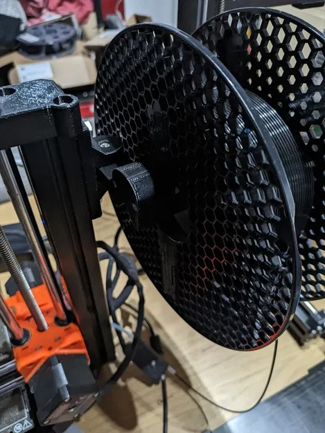 Giá đỡ cuộn dây Prusa Mini có bản lề (remix) - Image 2