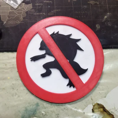 Biển Báo Không Cho Zoroark Vào