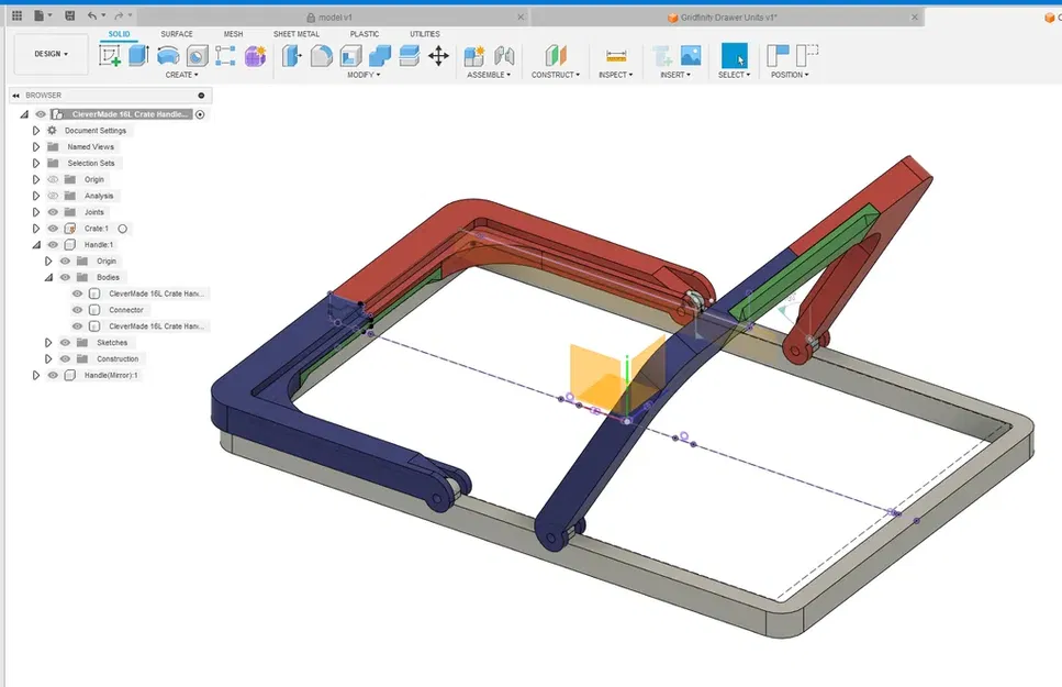 Tay cầm cho Giỏ đựng đồ mua sắm CleverMade 16L Gấp Gọn - Image 8