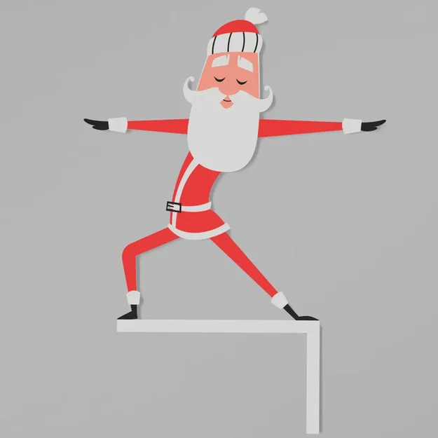 Doorframe - Santa doing yoga - Collection - Image 2