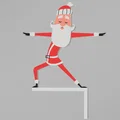 Doorframe - Santa doing yoga - Collection - Thumbnail 2