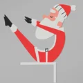 Doorframe - Santa doing yoga - Collection - Thumbnail 4