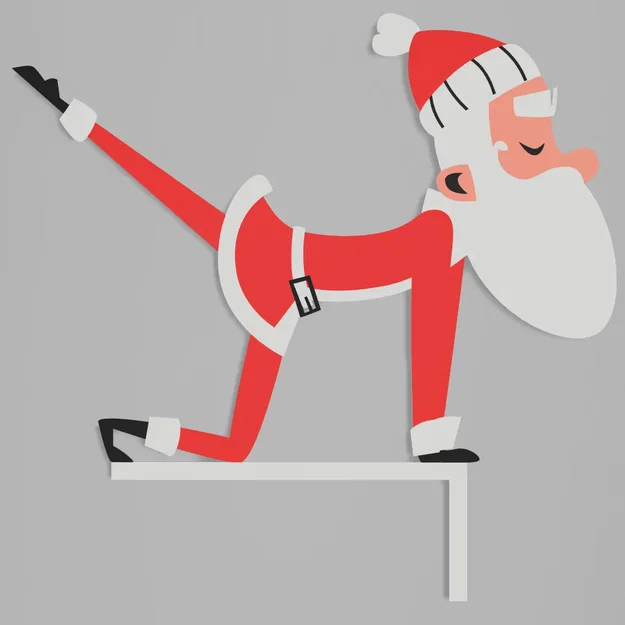 Doorframe - Santa doing yoga - Collection - Image 5