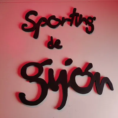 Letras 2D Sporting de Gijón