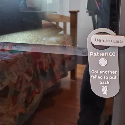 Biển Báo In Lỗi Hài Hước Cho Tay Nắm Cửa Bambu Lab