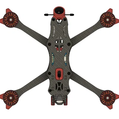 Khung FPV Skelter5 LS20 Siêu Nhẹ