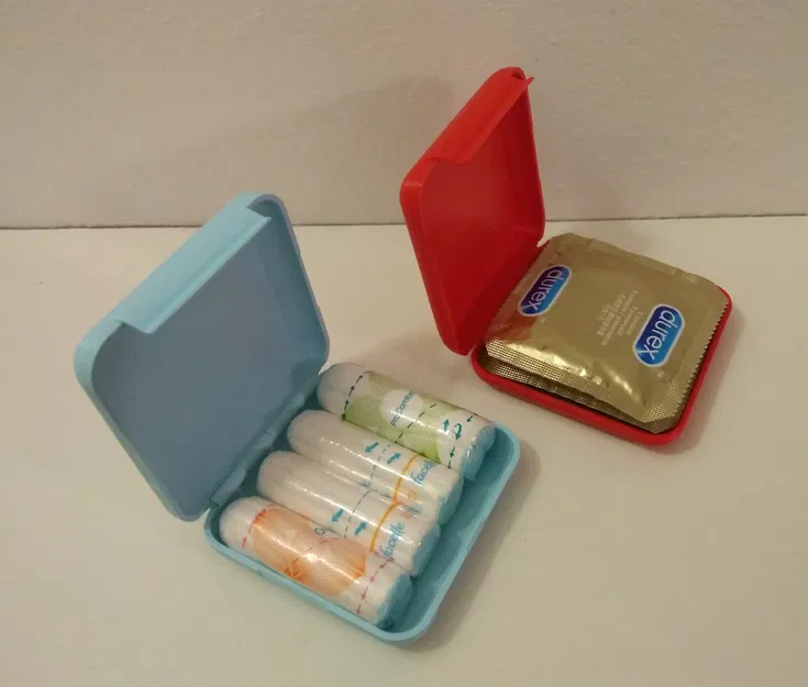 Hộp đựng bao cao su (durex), tampon, v.v. bỏ túi mượt mà - Image 1