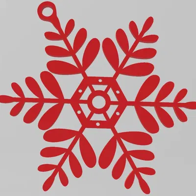 EASY TO PRINT, SNOWFLAKE, CHRISTMAS ORNAMENT 12, ORNAMENTS