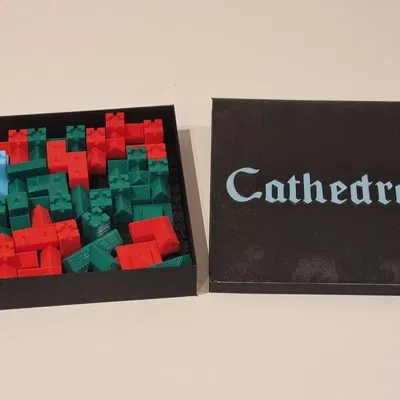 Mô hình game Cathedral - Bản có núm và lỗ giữ cố định