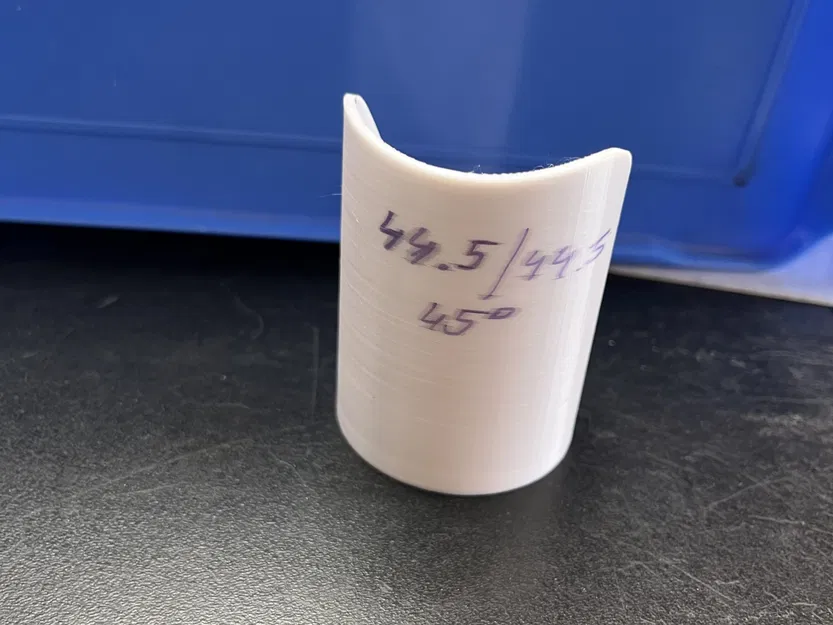 pipe cutting template 44,5/44,5 45° (šablona na řez trubky) - Image 3