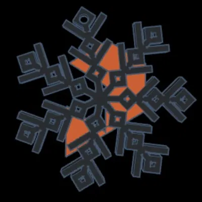 Snowflake Ornament with Printables Logo