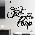 Biển Trang Trí Phòng Tắm "Fart, Pee, Poop" Kiểu Chữ Cursive - Thumbnail 1