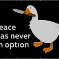 Tấm khiên "Untitled Goose Game - Peace was never an option" - Thumbnail 3