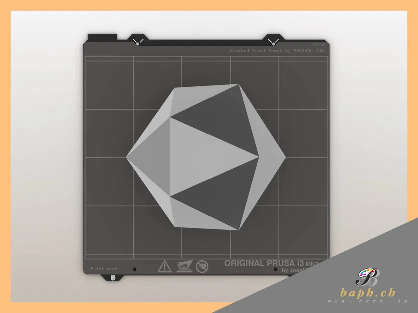 Mô hình 3D Hình Đa Diện Đều 20 Mặt (Icosahedron) - Image 1