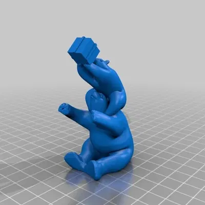 Gấu Bắc Cực với bưu kiện