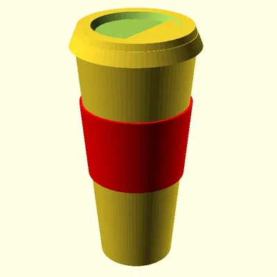 Mô Hình Cốc Cà Phê