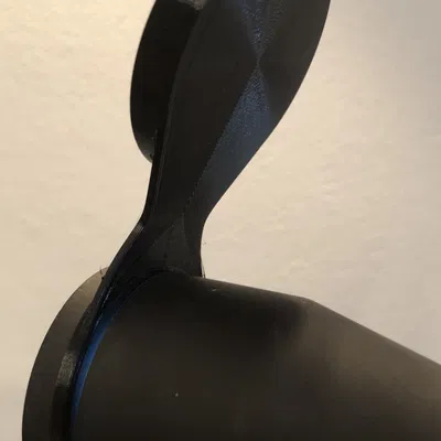 Print in place flip up optics Cover