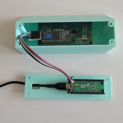 Vỏ đứng cho Raspberry Pi Pico có màn hình LCD 16x2