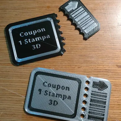 Coupon 1 Stampa 3D