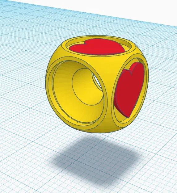 Charm xúc xắc trái tim - Image 1