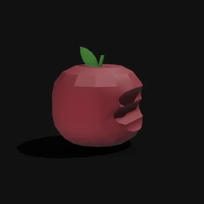 Táo low poly