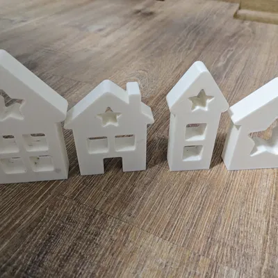 Bộ Nhà Trang Trí Giáng Sinh (4 Mẫu)