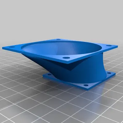 60 to 40mm Fan Adapter at corner (for Ender 5+ PSU)