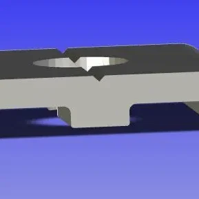 Clamp strip 20x20 mm 6,5 mm hole, 夾條 20x20 mm 6.5 mm 孔, कलप पटट 20x20 मम 6,5 मम छद
